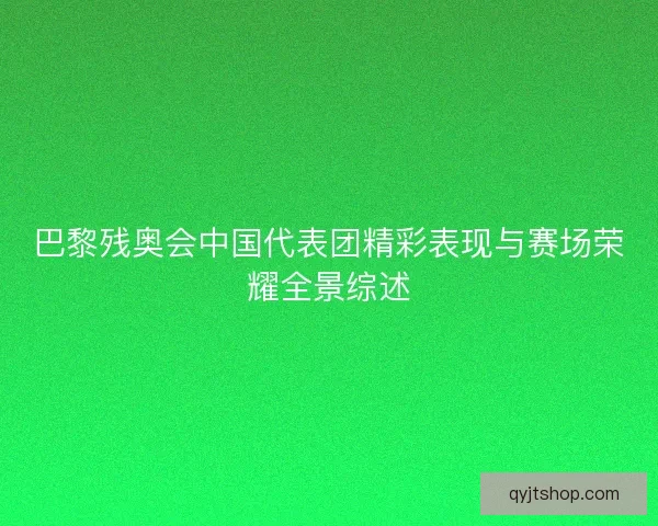巴黎残奥会中国代表团精彩表现与赛场荣耀全景综述